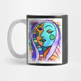 lady cubism Mug